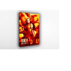 killing eve - tv series poster no.8 - 2018 canvas poster, wall art, wall decor, canvas print, room decor, home decor, mo