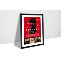 birdman movie poster canvas print, wall art, wall decor, canvas print, room decor, home decor, movie poster for gift