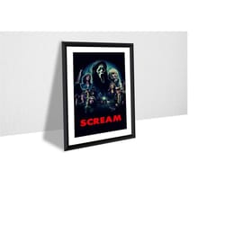 scream - movie poster no.4 - 1996 canvas poster, wall art, wall decor, canvas print, room decor, home decor, movie poste
