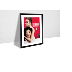 killing eve - tv series poster no.1 - 2018 canvas poster, wall art, wall decor, canvas print, room decor, home decor, mo