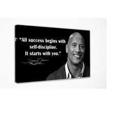 the rock poster, dwayne johnson canvas poster no.9, wall art print wall decor, canvas print, room decor home decor, movi