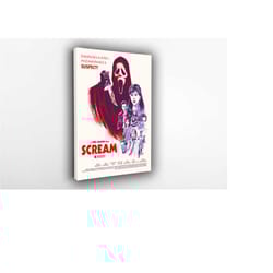 scream movie poster no.2 - 1996 canvas poster, wall art, wall decor, canvas print, room decor, home decor, movie poster