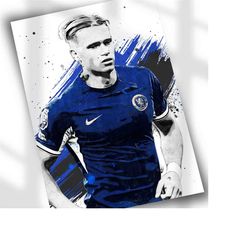 mykhailo mudryk soccer poster | canvas print for football fans | unique sports wall art