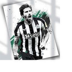 sandro tonali soccer poster print - unique wall art for soccer fans