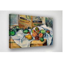 paul cezanne, a table corner wall art canvas, canvas print, room decor, home decor, movie poster for gift, ready to hang