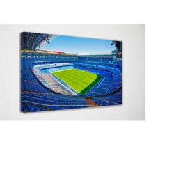 santiago bernabeu poster real madrid canvas wall art wall decor room decor, home decor, movie poster for gift ready to h