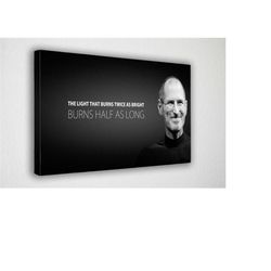 steve jobs quote canvas poster wall art, canvas wall decor, canvas print, room decor, home decor, movie poster for gift,