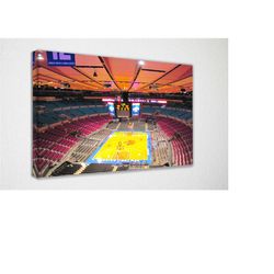 madison square garden - ny knicks stadium poster canvas wall art wall decor room decor, home decor, movie poster for gif