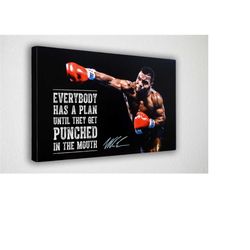 mike tyson quote canvas wall art, canvaswall decor, canvas print, room decor, home decor, movie poster for gift, ready t