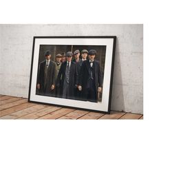 thomas shelby peaky blinders poster framed, canvas print, room decor, home decor, movie poster for gift, ready to hang