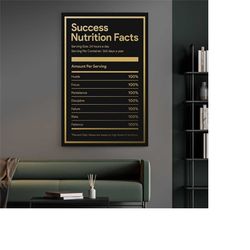 entrepreneur mindset canvas print motivational hustler office decor inspirational sign private jet wall art hustle quote