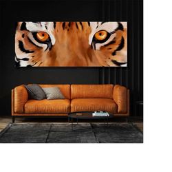 tiger eyes canvas print wall art home decor poster painting