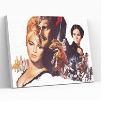 doctor zhivago vintage watercolour movie poster ready to hang modern home decor canvas print wall art poster,roll,panel