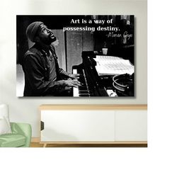 marvin gaye canvas wall art, marvin gaye print, canvas gifts, movie poster for gift, canvas wall art, poster print marvi