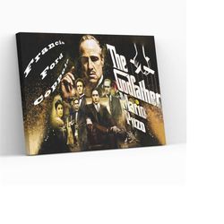 Godfather Design Movie Poster Canvas Wrap Wall Art Kids Room Gift Decor Christmas Wall Hanging Father Gift Wall Art Gicl