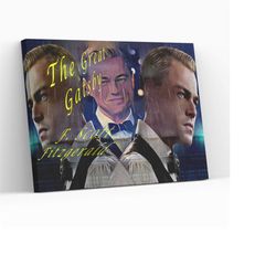 The Great Gatsby Design Poster Canvas Wrap Wall Art Kids Room Gift Decor Christmas Wall Hanging Father Gift Wall Art Gic