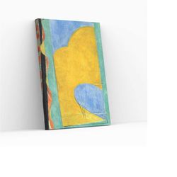 Yellow Curtain by Henri Matisse Famous Artwork Reproduction Canvas Wrap Wall Art Aesthetic Housewarming Gift Print Gicle