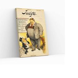 judge speaks vintage poster famous artwork canvas wrap wall art home decor gift father print gicle canvas painting decor