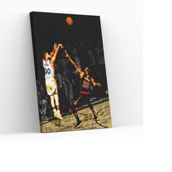 Stephen Curry LeBron James Canvas Wall Art Aesthetic Home Decor Fine Art Photography Artwork for Walls Canvas Painting W