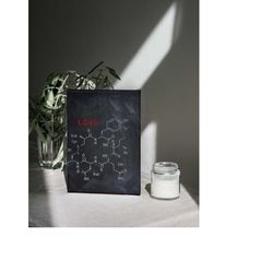 oxytocin wall art canvas, chemistry of love poster, love molecule wall art, science chemistry wall decor canvas, lovers