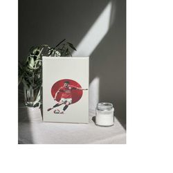 cristiano ronaldo portugal poster, man cave art canvas, home decor, living room, ronaldo lover gift, soccer wall art, fo