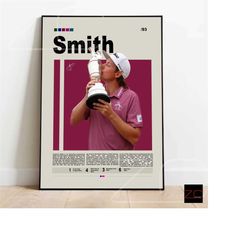 cameron smith golf motivational poster, sports poster, modern sports art, golf gifts, minimalist modern wall art,poster,