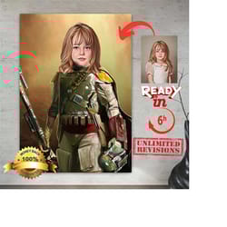 customize star wars portrait with boba fett for posters or canvases as a funny star wars lover gift'