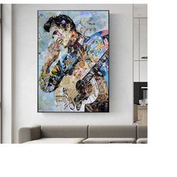 231 pop culture painting, pop culture artwork, pop culture print, elvis presley canvas, elvis presley painting, elvis pr