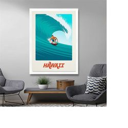 194 1 retro poster - surf painting - surf poster - surf prints - surf art - surfboard wall art - vintage surf posters -