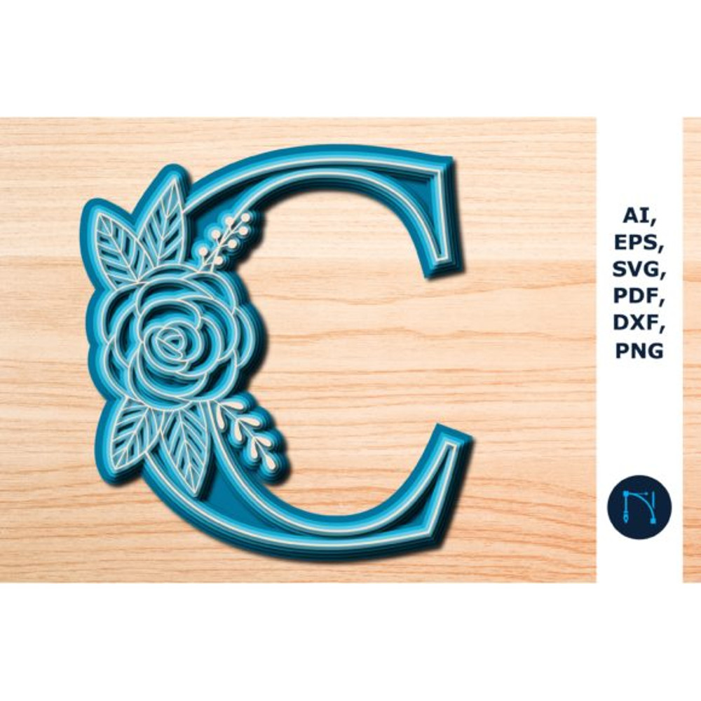 Layered-Rose-Alphabet-C-3D-SVG-cut-file-Graphics-26341348-580x387.jpg