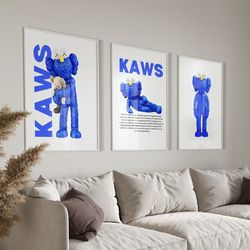 hypebeast toys poster set of 3 hypebeast figure printable wall art minimalist hypebeast decor.jpg