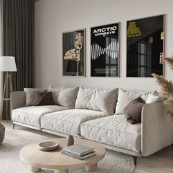 arctic monkeys set of 3 posters, arctic monkeys poster, arctic monkeys album cover, am, poster, graphic, poster wall art