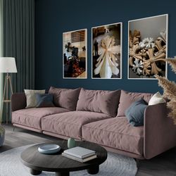 chrome hearts set of 3 posters, chrome hearts wall print, printable art, fashion print, chrome hearts designer, chrome h