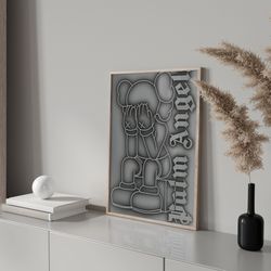 hype beast, kaws poster, hypebeast figure, printable wall art, minimalist hypebeast, decor gift for girlfriend ,art deco