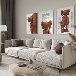 hypebeast wood toys wall art set of 3 minimalist hypebeast figure decor hypebeast printable poster set gift for boyfrien