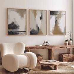 modern simple neutral gallery wall art set of 3 pastel nordic prints simple abstract art minimalist decor modern line dr