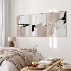 modern textured abstract set of 3 prints, neutral art print set, abstract prints, modern wall art, printable abstract, m