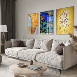 paul klee motif set of 3 posters, paul klee exhibition poster, paul klee print, hammamet poster, paul klee untitled, pau