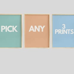 pick your own 3 pick any 3 prints, custom gallery wall, printable wall art, gallery wall art, custom wall art, set of 3
