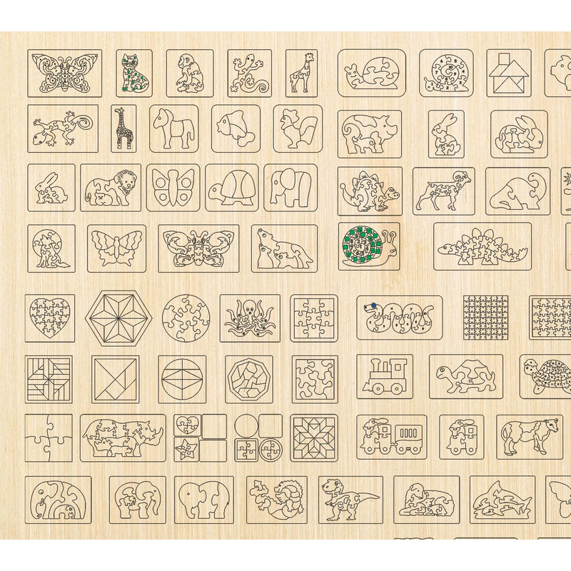 110 Children Puzzle Animals Laser Cut Bunlde Dxf Cnc Cdr Puzzle Toys Laser Cut Files Montessori Puz 2