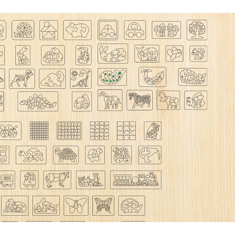 110 Children Puzzle Animals Laser Cut Bunlde Dxf Cnc Cdr Puzzle Toys Laser Cut Files Montessori Puz 3