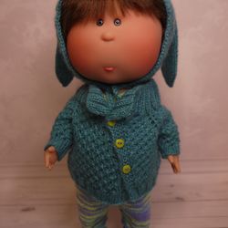 Jumpsuit, coat and hat "Bunny" for doll Mia or Mio Nines D'Onil 30 cm