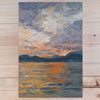 The Seascape artwork "Golden Sunset clouds on sea" will appeal to people who appreciate the beauty of ocean, love sea travel.