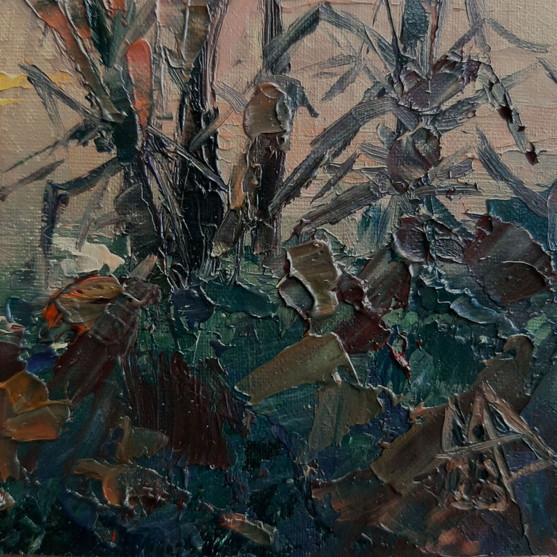 Small Affordable Sea painting for Home decor. In the lower right-hand corner of the art is artist's signature.