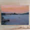 Affordable Sunset painting for Home decor in the sea style.