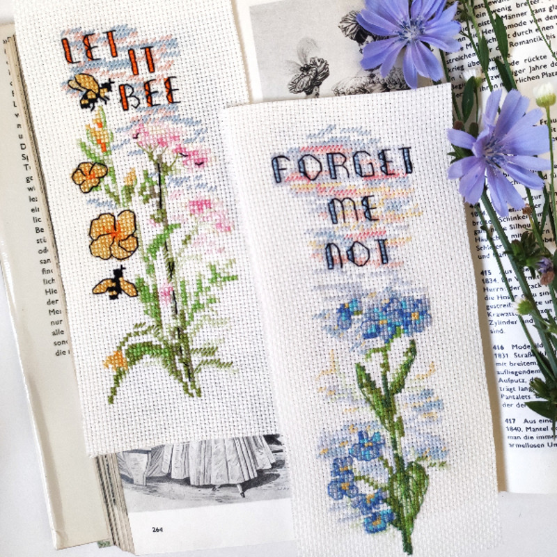Forget me not cross stitch pattern