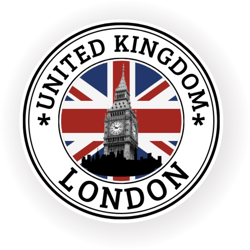 uk london united kingdom seal round flag sticker – digital download for laptop, book, fridge & more