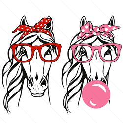 horse svg bundle svg, trending svg, horses svg, ribbon horses svg, horse bandana glasses svg, horses gifts svg, horses l