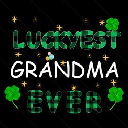 luckiest grandma ever st patricks day svg, trending svg, st patrick day svg, st patrick svg, st patrick day 2021, lucky