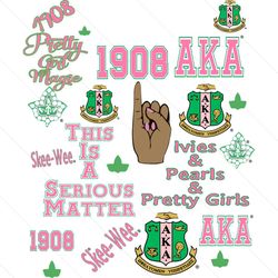 alpha kappa alpha svg bundle, sorority svg, aka girl gang svg, sorority girl svg, aka svg, aka girl svg, aka sorority sv